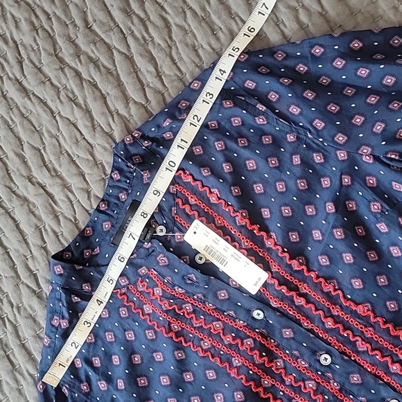 J Crew Embroidered Bell-Sleeve Top - Picture 15 of 16